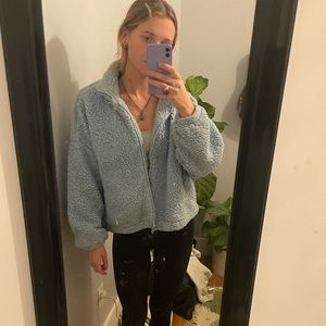 Urban outfitters bomber coat blue